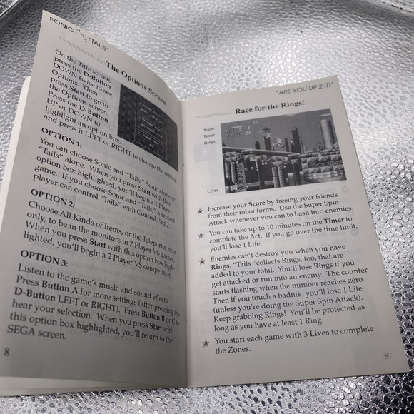 Sega Genesis Game Manuals Sonic The Hedge Hog 2 - Picture 7 of 15